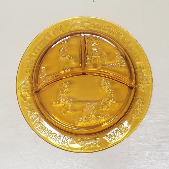 Tiara Amber Nursery Rhyme 3 Piece Dish Set Mug, Bowl & Plate w/ Original Box - Picture 7 of 16